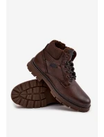 Pánské zateplené kozačky Wrangler 20253034.IKU tmavě hnědé