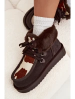 Dámské sněhule z přírodní semišové látky D.Franklin DFSH375008 čokoládové Dámské sněhule z přírodní semišové látky D.Franklin DFSH375008 čokoládové