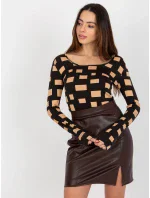 Dámská halenka LK BZ 509198.48P černá - FPrice