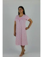 Dlouhá dámská noční košile s krátkými rukávy 441 JULIETTE Dlouhá dámská noční košile s krátkými rukávy 441 JULIETTE