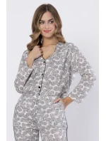 Leveza pyžamo 1609 Bronia dlouhé/r M-2XL bez zipu