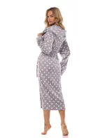 L&L 2406 Dots Long S-2XL dámský župan