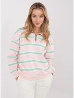 Damska bluza z rozpinana stójką Goodlookin jasnoróżowa (9981)