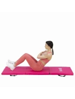 Gymnastická skládací matrace růžová 1800x600x500mm HMS MGS02