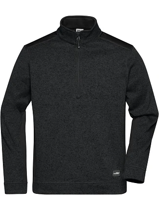 Daiber JN 864 Pánská pracovní fleece bunda 1/2 zip - Strong 02.0864 black/black Daiber JN 864 Pánská pracovní fleece bunda 1/2 zip - Strong 02.0864 black/black