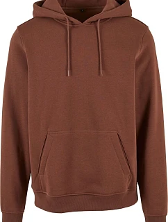 Build your Brand BY 011 Mikina s kapucí z těžké bavlny 56.0011 chocolate brown