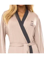 L&L 2505 dlouhý dámský viskózový župan M-2XL L&L 2505 dlouhý dámský viskózový župan M-2XL