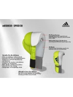 Boxerské rukavice Adidas SPEED 50 červené