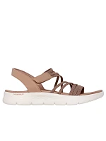 Dámské sandály Skechers GO WALK FLEX SANDAL EMMA 141473 TAN