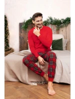 Italská móda Narwik long length sp. barva:červená/potisk