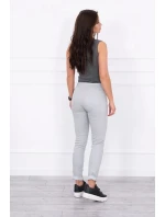 Kalhoty v barvě denim šedé