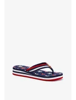 Dámské žabky na klínku Big Star – tmavě modré