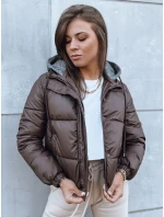 Dámská prošívaná bunda KHALEESI hnědá FashionStreet TY3877