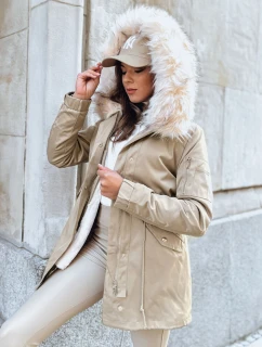 Dámská zimní bunda parka GARNET béžová FashionStreet TY3946