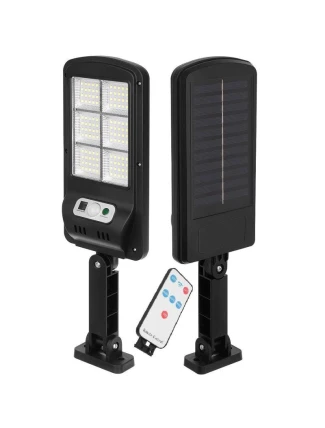 POULIČNÍ LAMPA SOLÁRNÍ LUCERNA 120LED + DÁLKOVÉ OVLÁDÁNÍ POHYBOVÝ A SOUMRAKOVÝ SENZOR