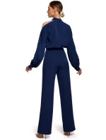 M528 Kombinéza s biskupskými rukávy - tmavě modrá M528 Kombinéza s biskupskými rukávy - tmavě modrá