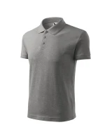 Pique Polo polokošile pánská tmavě šedý melír
