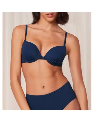 Dámská plavková podprsenka Summer Mix & Match WHU 01 sd 00RA tmavě modrá - Triumph Dámská plavková podprsenka Summer Mix & Match WHU 01 sd 00RA tmavě modrá - Triumph