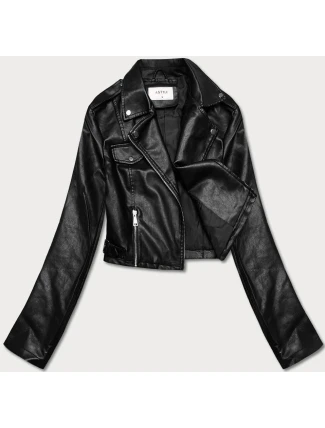 Krátká černá bunda s límcem (11Z8039) Krátká černá bunda s límcem (11Z8039)