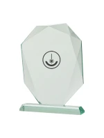 Skleněná trofej s matným podstavcem