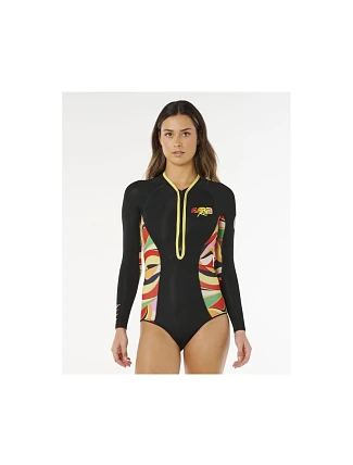Dámské plavky RIP CURL G-Bomb 1,5 Ls Fz Full Spr, vícebarevné Dámské plavky RIP CURL G-Bomb 1,5 Ls Fz Full Spr, vícebarevné