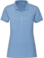 Russell Athletic 566F Dámské elastické piqué polo 10.566F sky Russell Athletic 566F Dámské elastické piqué polo 10.566F sky