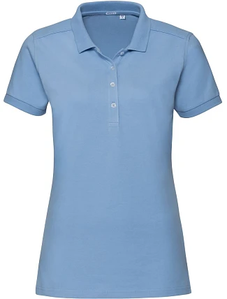 Russell Athletic 566F Dámské elastické piqué polo 10.566F sky Russell Athletic 566F Dámské elastické piqué polo 10.566F sky