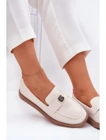 Dámské elegantní mokasíny s ozdobným malým detailem Vinceza 62208 béžové