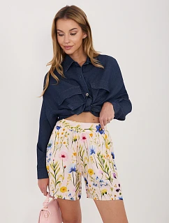 Šortky D73771M62489KD světle růžové