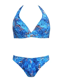 Dámské dvoudílné plavky Bora Bora 8 S115 BR8-2 Tmavě modrá vzor - Self