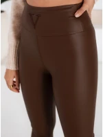 Dámské čokoládové voskované kalhoty VALENTIS FashionStreet UY1559
