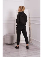 Zateplený set roláku a kapuce černý