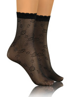 Sesto Senso Vzorované ponožky černé 1