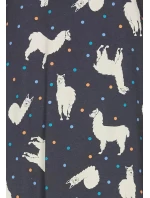 Dámská noční košile 11232-418-2 tm. modrá se vzorem - Rebelle