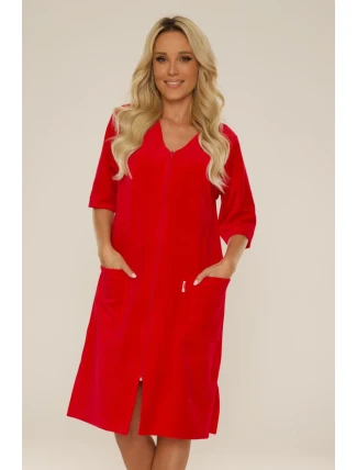 Dámský velurový župan se zipem 431 Dámský velurový župan se zipem 431