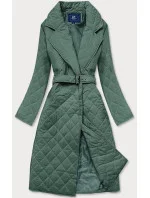 Zelená prošívaná bunda s límcem (AG8-8010) Zelená prošívaná bunda s límcem (AG8-8010)