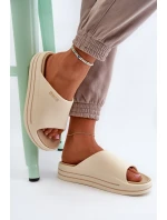 Dámské sandály na platformě Big Star NN274A034 béžové
