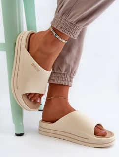 Dámské sandály na platformě Big Star NN274A034 béžové