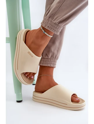 Dámské sandály na platformě Big Star NN274A034 béžové