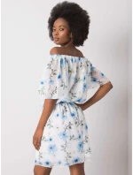 Šaty LK SK 508208.65P bílá a modrá Šaty LK SK 508208.65P bílá a modrá