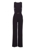 M866 Kombinéza s krajkovými panely - černá M866 Kombinéza s krajkovými panely - černá