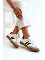 Dámské kožené nízké tenisky Zazoo bílé