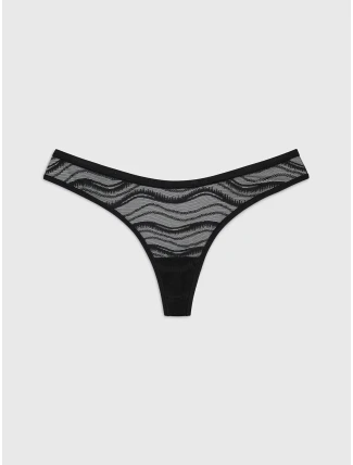 Dámská tanga 000QD3971E UB1 černé - Calvin Klein Dámská tanga 000QD3971E UB1 černé - Calvin Klein