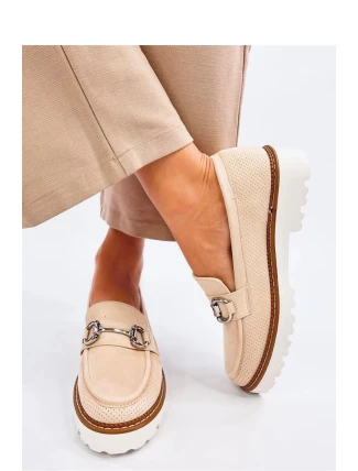 Dámské polobotky / mokasíny model MM848 Světle béžová - Seastar Dámské polobotky / mokasíny model MM848 Světle béžová - Seastar