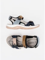 Stylové sandály vícebarevné dámské bez podpatku Stylové sandály vícebarevné dámské bez podpatku