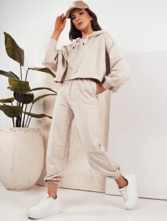 Dámská tepláková souprava BISTAN light beige FashionStreet AY1018