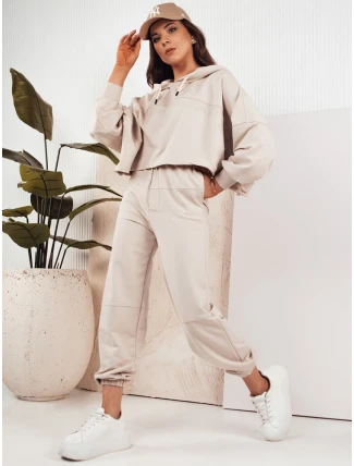 Dámská tepláková souprava BISTAN light beige FashionStreet AY1018