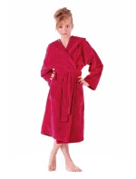Dětský župan Tampa s kapucí 9149 rubínová - Vestis