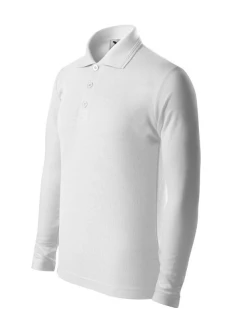 Dětské tričko Pique Polo LS (bílé)