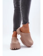 Dámské žabky na masivní podrážce Big Star NN274015 Bílé